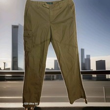 LAUREN Ralph Lauren Cotton Cargo Pant Olive Green Size 6