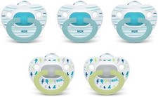NUK Orthodontic Pacifiers 6-18 Months, 5-Count Pack of 12 BPA-Free Baby Safe