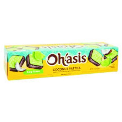 Ohasis  Confections Key Lime Flavor Coconut Patties,net wt 10.5 OZ