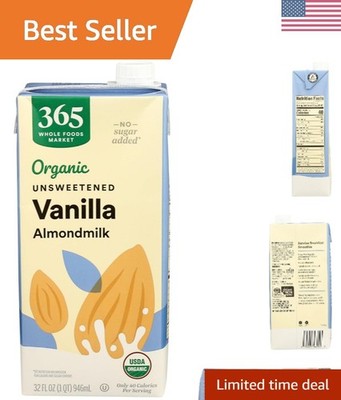 Organic Unsweetened Vanilla Almond Milk, 32 Fl Oz