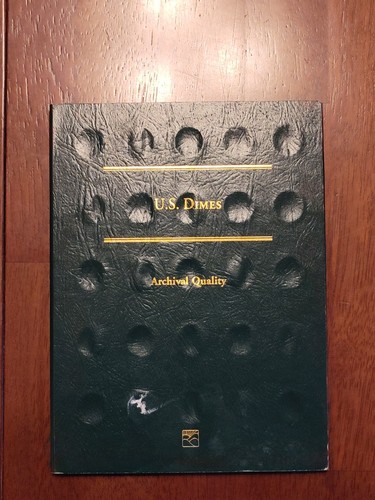 Used Littleton US Dimes Punch In Folder LCFD