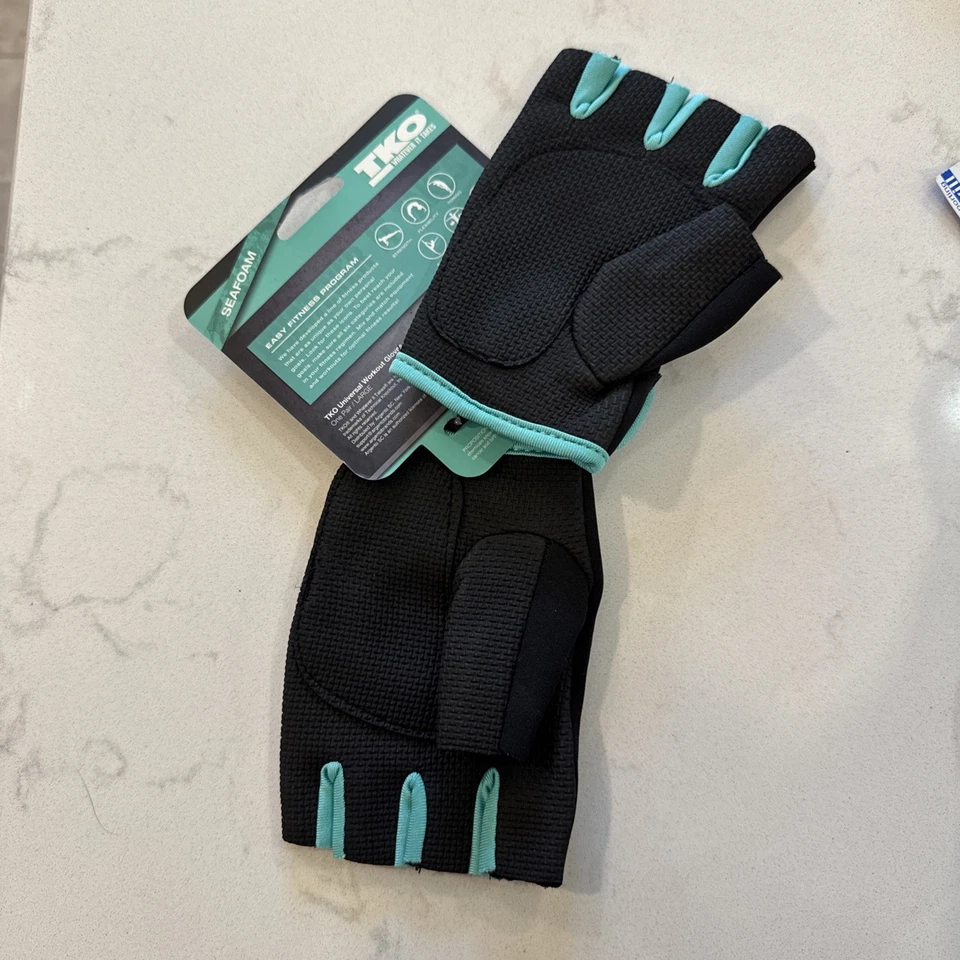 Guantes Entrenamiento Fitness Para Mujer Un Par RBX Tono Zona TKO Dorado Nuevos Talla L Foto 4 de 4