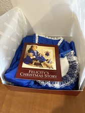 AMERICAN GIRL FELICITY FELICITY'S BLUE HOLIDAY GOWN SHOES STOMACHER NIB