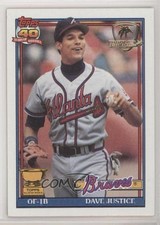 1991 Topps Operation Desert Shield David Justice Dave Justice #329 Shield j3j