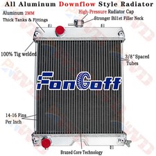 2 Row Aluminum Radiator For Kubota L2501 L3200 L3800 LX3520 LX2610 TC420-16000