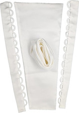 SHYMMUO Corset Back for Dress Zipper Replacement Lace up Satin Corset Kit for We