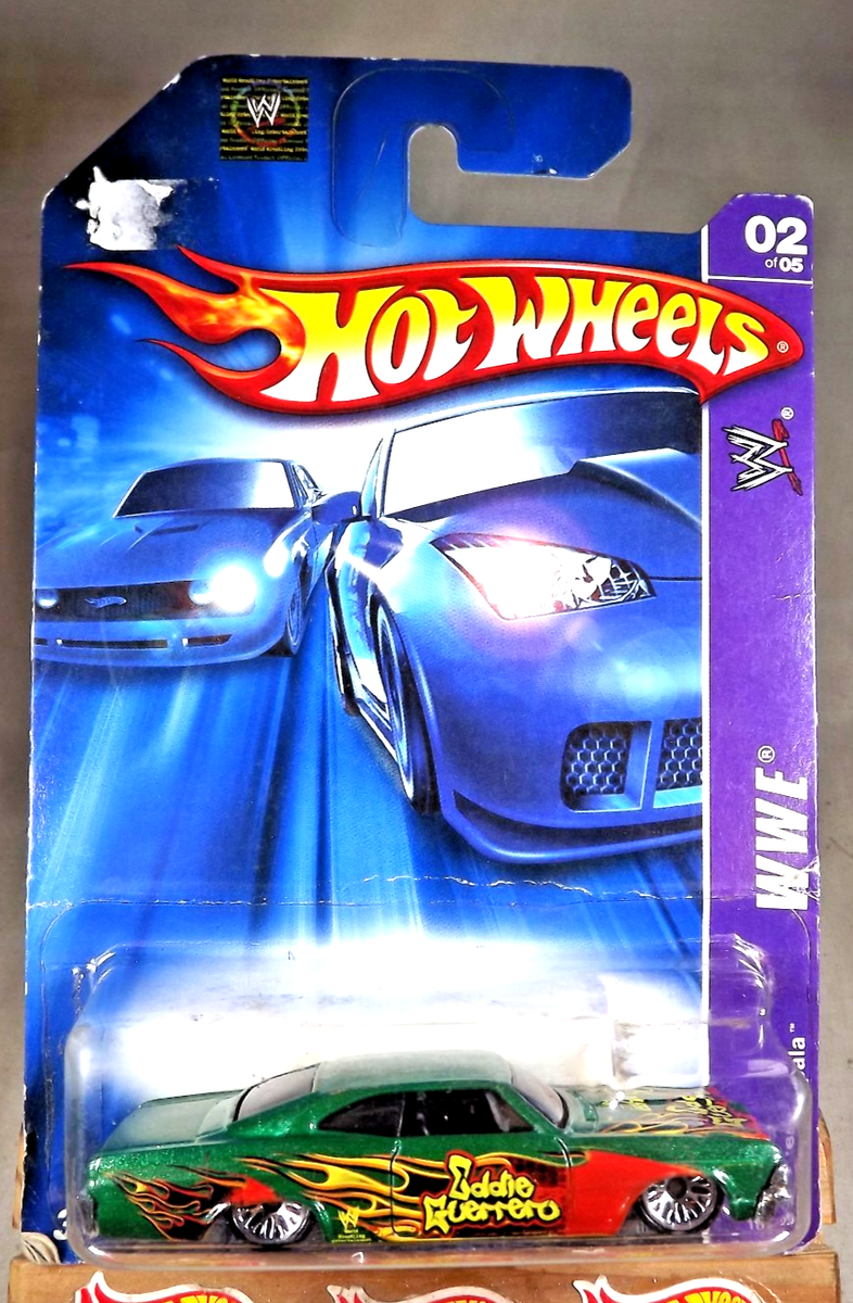 2006 Hot Wheels #107 WWE-Eddie Guerrero 2/5 '65 IMPALA Green w