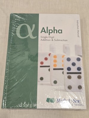 Math-U-See Alpha Instruction Manual Book: Single-Digit Addition & Subtraction