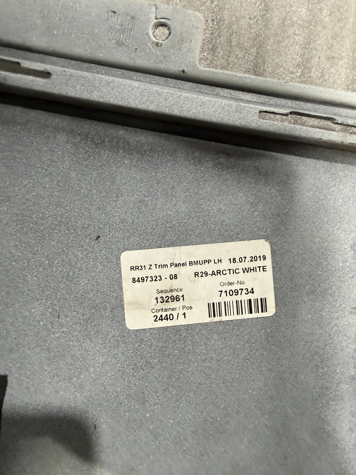 ROLLS ROYCE CULLINAN REAR LEFT DRIVER BUMPER COVER END PANEL OEM