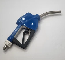 Liquidynamics 100389A Automatic Fuel Nozzle 3/4 BSP Female Inlet Stainless Blue