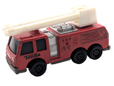Tonka Fire Engine 5 Extension Ladder Truck 1992 Red Rescue Vehicle-4" Free Ship