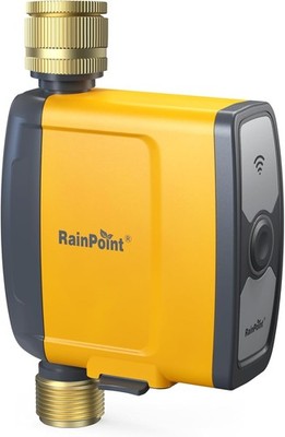 RAINPOINT WLAN Bewässerungscomputer Rein Messing Einlass Auslass 2,4 GHz WiFi