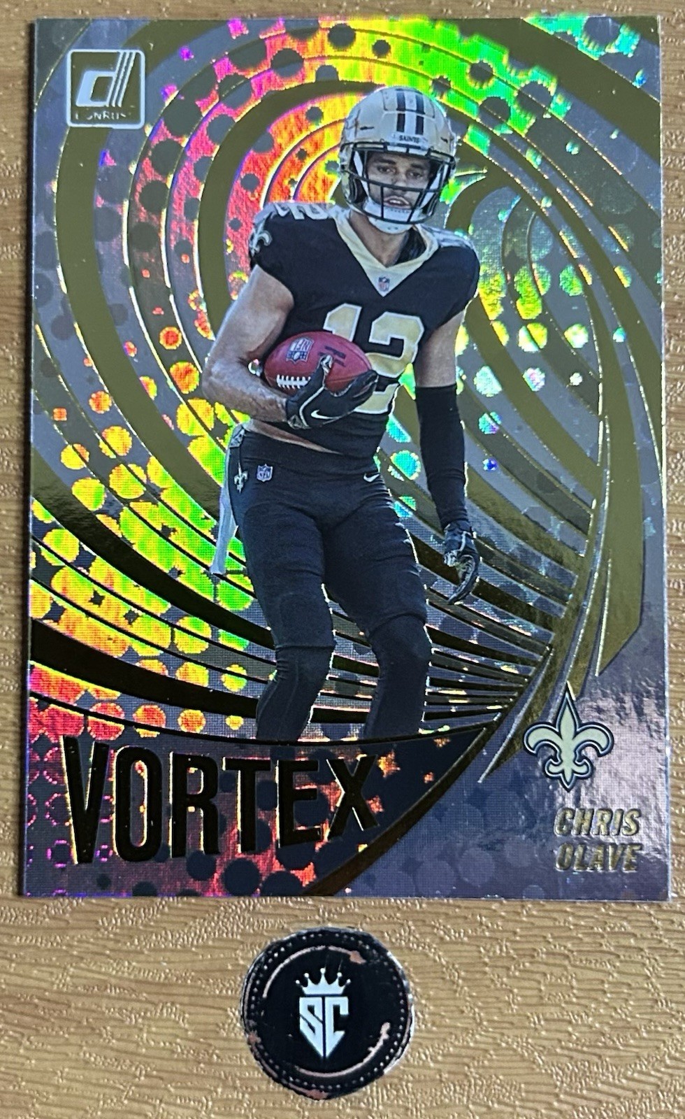Chris Olave 2022 Panini Donruss Vortex Rookie Insert #VTX-20 New Orleans Saints