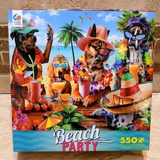 Dogs Beach Party Jigsaw Puzzle 550 Pieces New