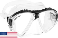 Cressi Matrix Maschera Subacquea 2 Lenti - Trasparente/Chiaro - Snorkeling, Subacquea, Apnea