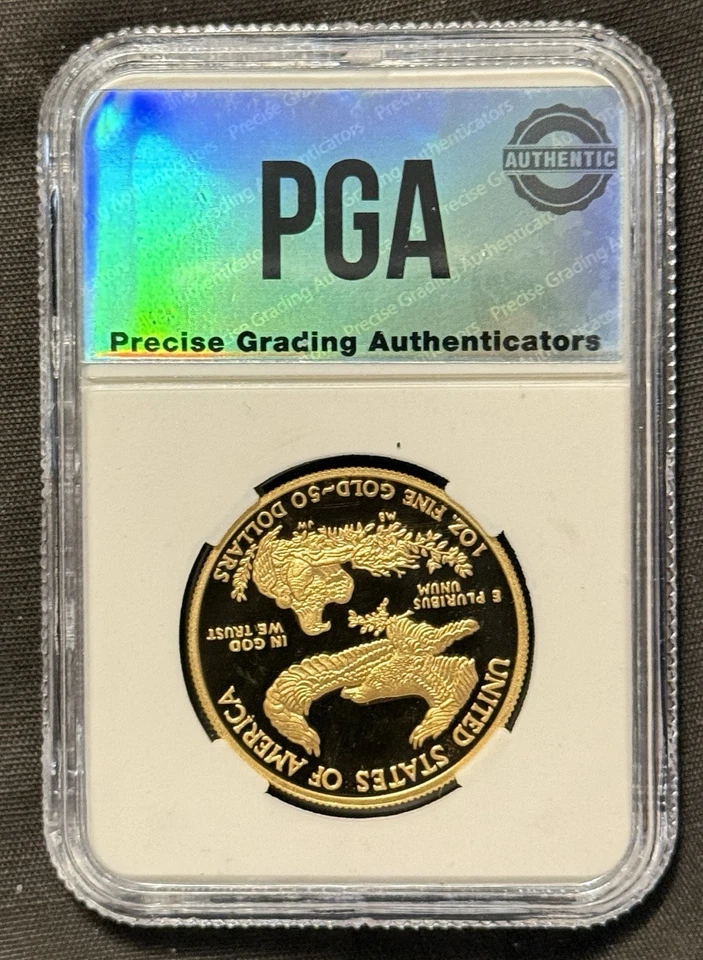 American Eagle 2012 W $50 Gold Coin PR 70 DCAM - Image 2 of 3