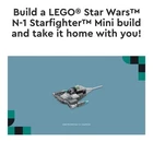 New sealed LEGO Star Wars N1 Starfighter Mini Build Make & Take 2026