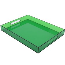 Large Acrylic Tray Ottoman Coffee Table Tray with Handles 17x13'' Decorative ...