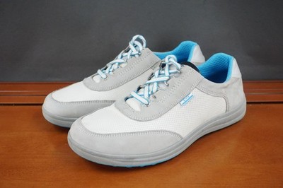 SAS Sporty Shoe Womens Size 7W Gray Leather Lace Up Walking Sneakers Comfort USA