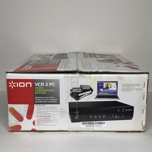 Ion VCR 2 PC Video System VHS USB Video-Computer Converter Open Box w New Remote