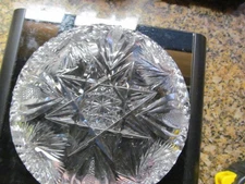 *Vintage Cut Crystal  NAPPY Cut STAR 6"