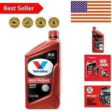High Mileage Motor Oil 5W-30 - MaxLife Technology, 1 Quart for Peak Performance