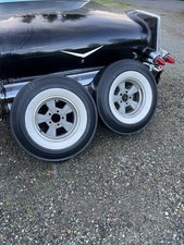 Vintage Barn Find Rader Wheels With Super Rare Blue Dot Goodyear Slick Tires