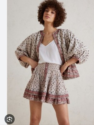 M.A.B.E. mari print Mini skirt Small
