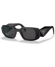 Authentic Prada PR 17WS Unisex Sunglasses, Black/Dark Grey Lenses   Brand New
