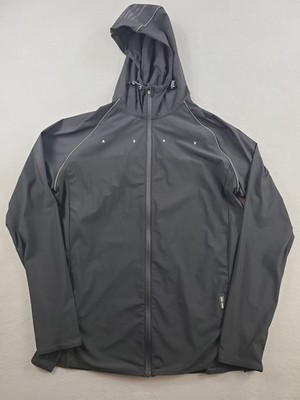 ASRV Tetra Lite Jacket Mens XL Black Full Zip Lightweight Performance Training