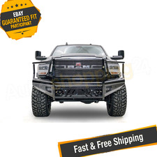 Fab Fours Dr94-s1560-1 Black Steel Front Bumper For 1994-2002 Dodge Ram 2500 Hd