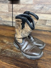 Botas de trabajo Cebu Toro Bravo para hombre de cuero con punta de acero antideslizantes resistentes al aceite talla 9