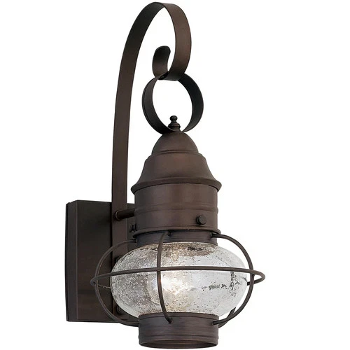 Nantucket Outdoor Light Fixture, 14.25 Inch Exterior Wall Lantern Sconce for ... - Picture 1 of 6