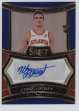 2024-25 Panini Select Rookie Signatures Blue Prizm /49 Nikola Durisic Auto 1dl2