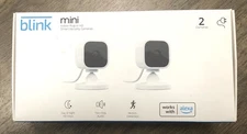 Blink Mini Indoor Plug-In HD Smart Security Cameras - Pack of 2 
