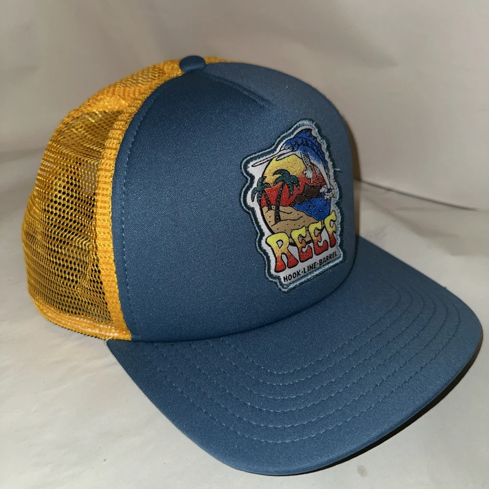 Sombrero Reef Surf Vintage Strapback Surf Tabla de Surf Playa California Raro Y2K Años 90 Foto 3 de 4