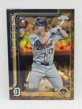 2025 Topps Gilded Collection Jace Jung Rookie  /99 #170 Tigers