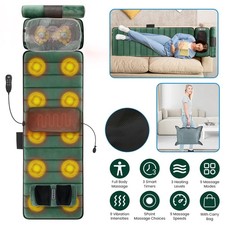 Full Body Massage Mat w/ Heat Deep Tissue Pain Relief for Relaxation Home Office