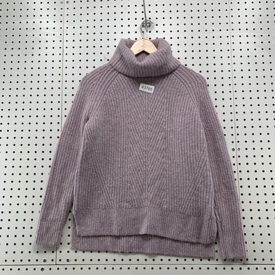 Madewell Wool Blend Purple Turtleneck Cozy Sweater Womens 2XS Knit Pullover