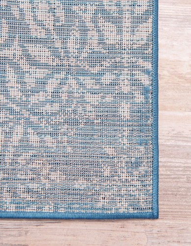 Sofia Collection Area Rug - Grand (2' 2" x 3' 1" Rectangle, Blue/ Ivory) - Picture 9 of 9