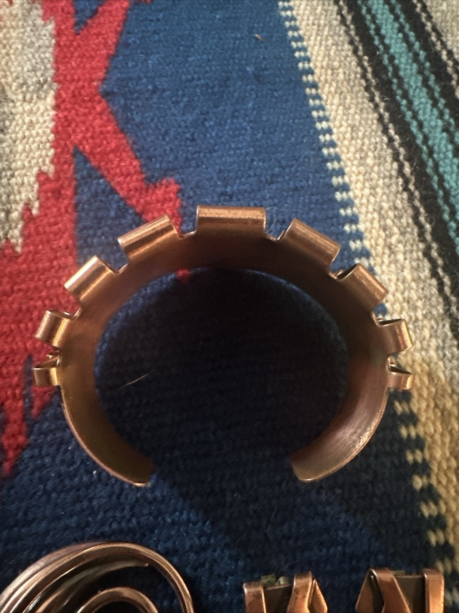 Renoir Copper Jewelry Vintage Set Lot Cuff Bracelet, Earrings