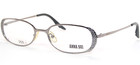 ANNA SUI AS04403 M Silver w/ Crystals UNIQUE RARE EYEGLASSES 50-17-135mm Italy