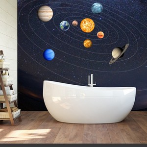 Details About 9pcs Planets Wall Stickers Solar System Wall Mural Glow In The Dark Home Decal