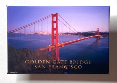 Golden Gate Bridge, USA, Kühlschrankmagnet, Souvenir.  Made In Germany !