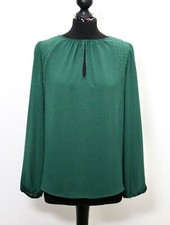 Sehr guter Zustand Zara Basic Bluse Petrol dunkelgrün M 38 