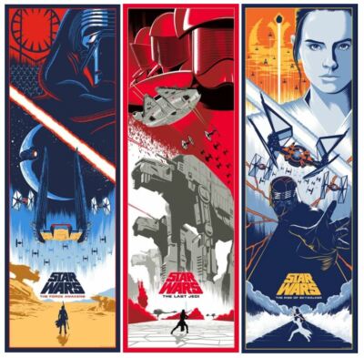 star wars trilogy poster set