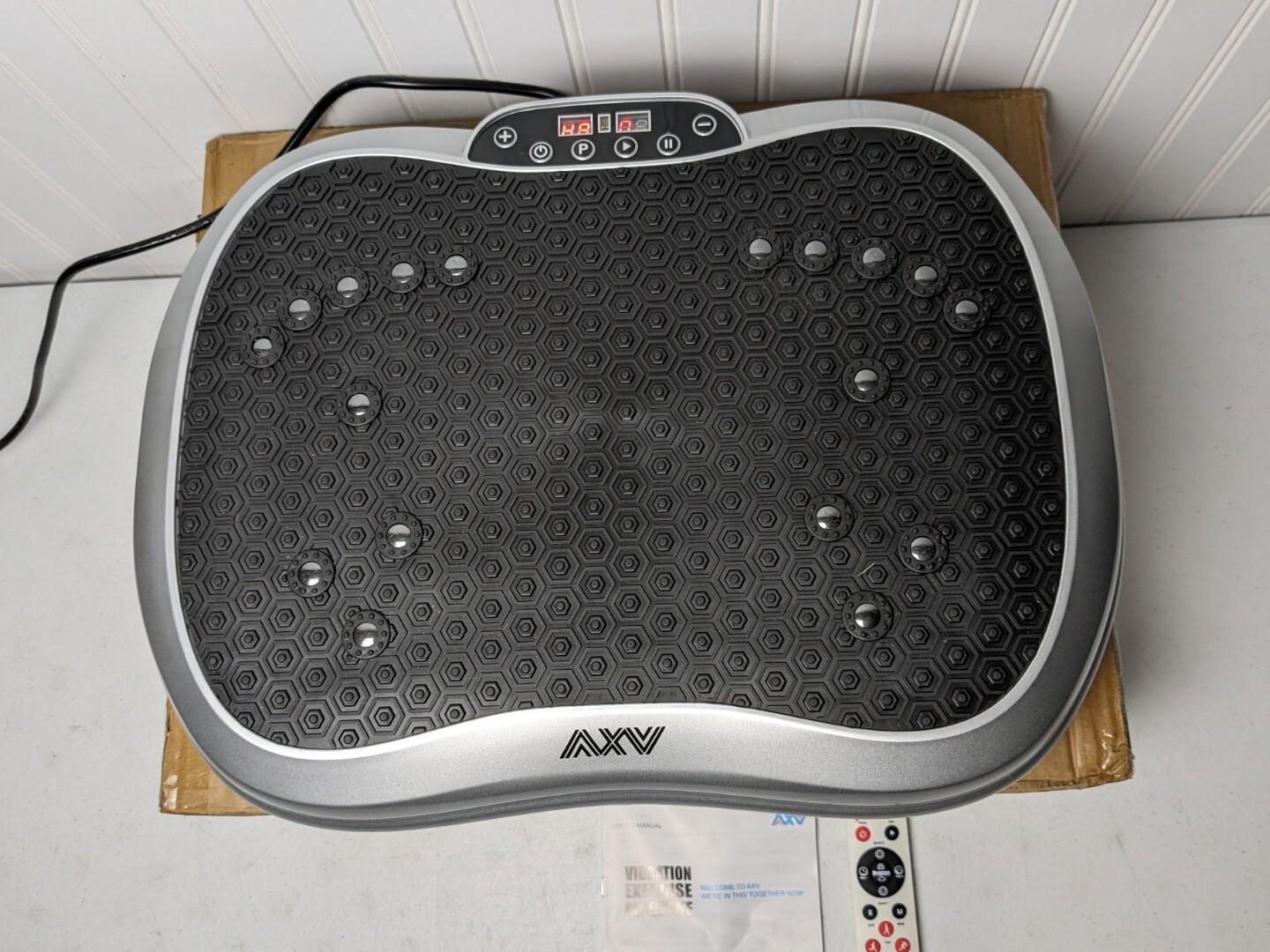 AXV Vibration Plate Exercise Machine Whole Body Workout Mini Platform + Remote eBay