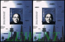 Poland 2021 Birth of Stanislaw Lem 1921-2006 - 2 souvenir blocks ND A,B