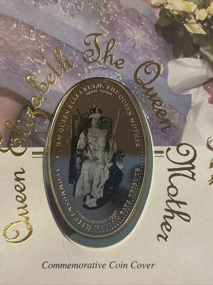 Замбия 2002, в память королева Елизавета королева мать PNC 1000K монета чехол - Изображение 2 из 3