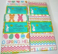 EASTER/SPRING Vinyl Tablecloth Assortment Your Choice HAPPY EASTER/HELLO SPRING